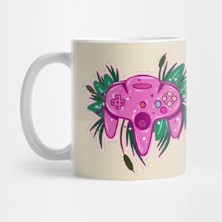 Retro Floral Gaming Controller Mug